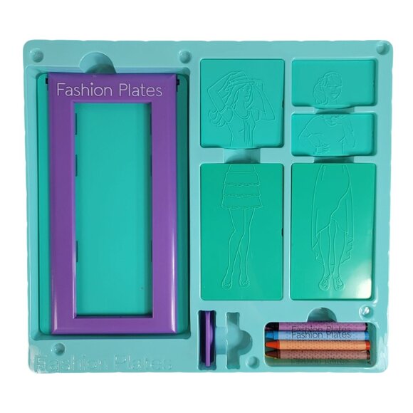 Fashion Plates Design Set Imprint Rubbing Arts & Crafts Mix & Match Drawing 2015 - Picture 5 of 13